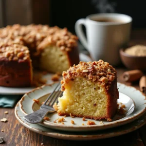 Coffee Cake with Oatmeal Streusel