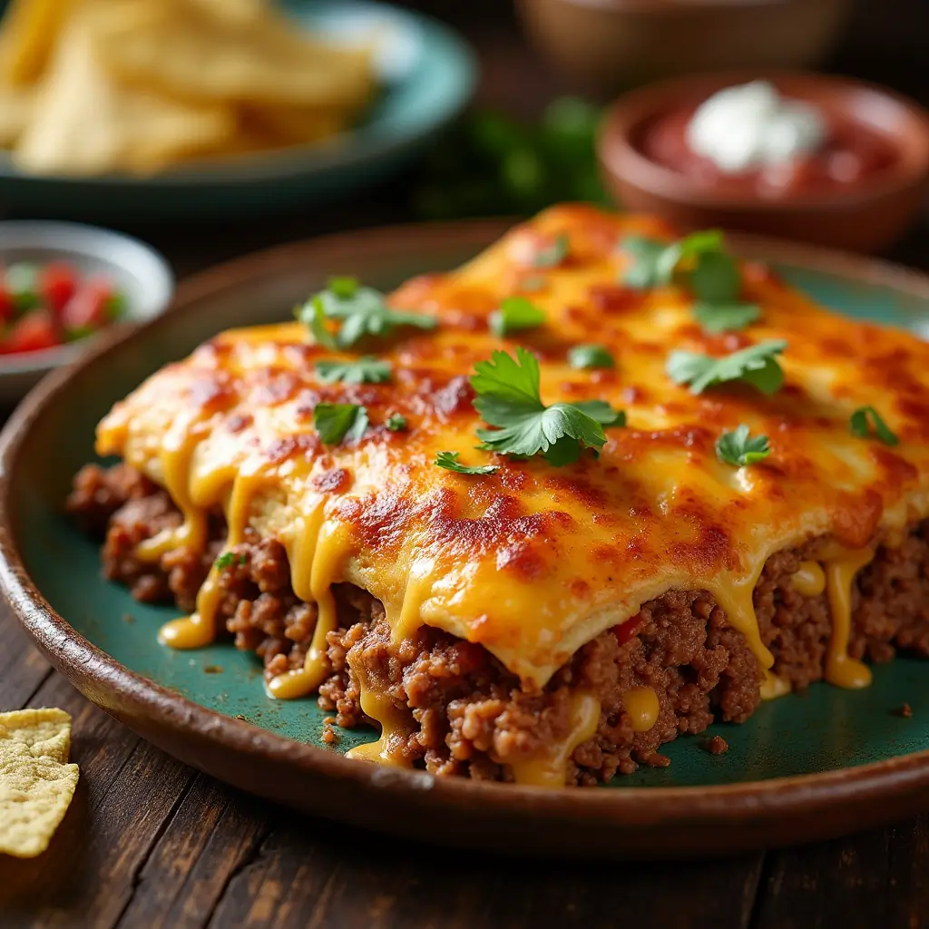 Easy baked taco lasagna