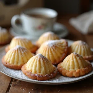 Madeleine cookies recipe using cream