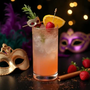 Masquerade cocktail garnishes