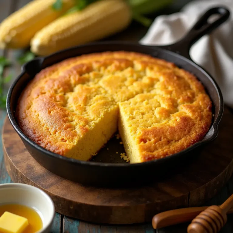 Southern cornbread with beef tallow