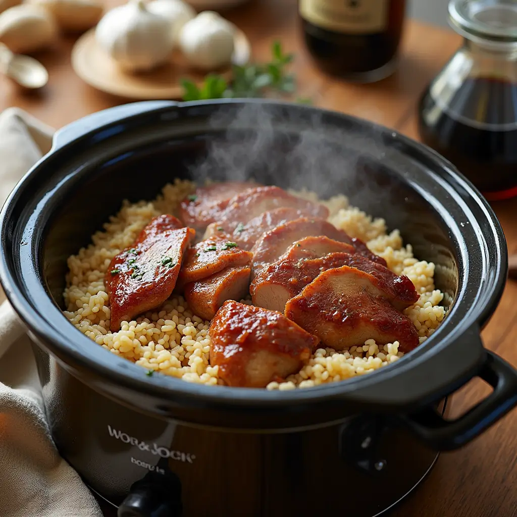 Crock Pot Cooking Process