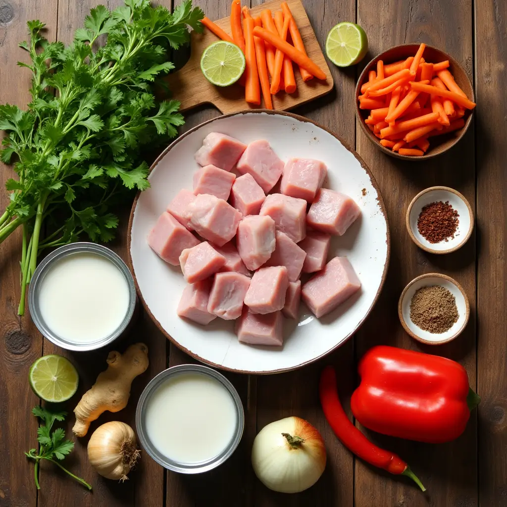 Pork Coconut Stew  ingredients